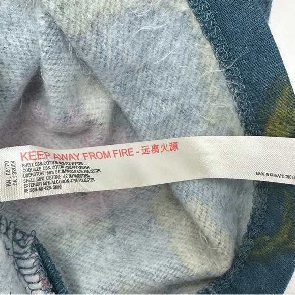 Anthropologie Daily Practice Sweatshirt Medium Funnel Neck Mixed Floral Print - Picture 8 of 13